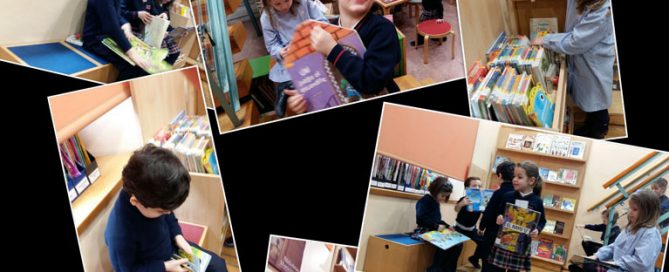 3º de infantil visita a la biblioteca