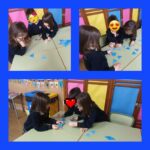 Los alumnos y alumnas de primero de primaria del Colegio Rafaela María de Valladolid resuelven puzles en en un nuevo peque-reto.