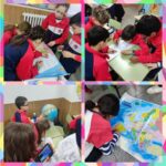 Los alumnos y alumnas de quinto de primaria del Colegio Rafaela María de Valladolid repasan las escalas.