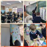 Los alumnos y alumnas de quinto de primaria del Colegio Rafaela María de Valladolid trabajan las medidas.