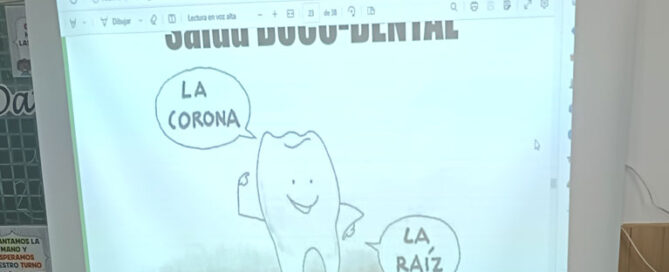 Los alumnos y alumnas de primero de primaria del Colegio Rafaela María de Valladolid han realizado un taller sobre hábitos saludables, en concreto, han trabajado hábitos para tener una correcta salud buco-dental.