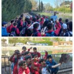 Los alumnos y alumnas de quinto y sexto de primaria del Colegio Rafaela María de Valladolid han ido de excursión al Canal de Castilla.