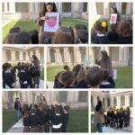 Los alumnos y alumnas del Colegio Rafaela María de Valladolid visitan el Museo de arte contemporáneo Patio Herreriano.