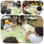 No importa la edad y el curso porque... ¡qué divertido es siempre arremangarse y ponerse manos a la obra! En este caso lo/as alumno/as de 2° EP se han puesto literalmente "dedos a la pintura" para trabajar los conceptos de colores primarios y secundarios en el área de Arts and Crafts.